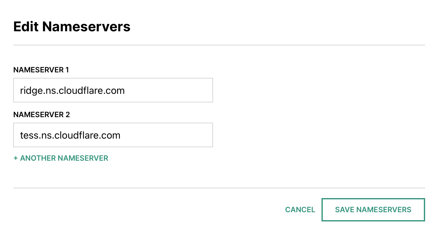 Edit Nameserver