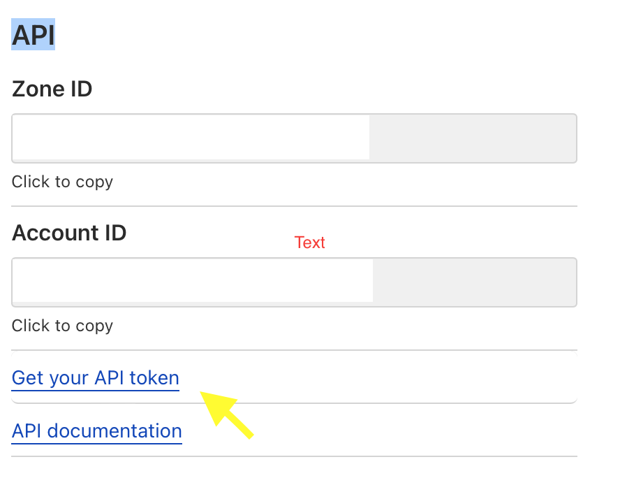 Cloudflare get API Token