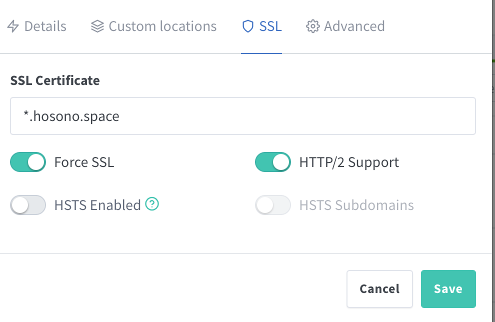Proxy Hosts