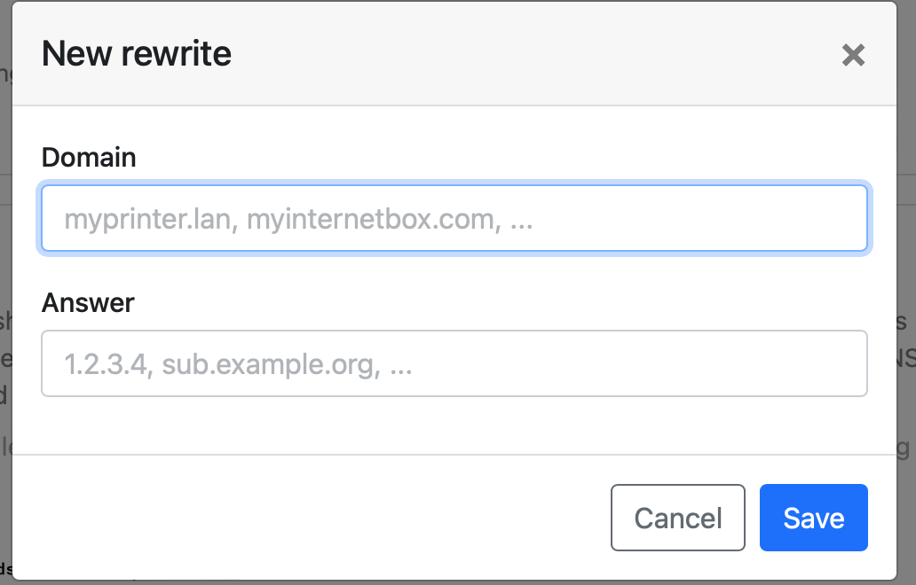 NextDNS rewrites